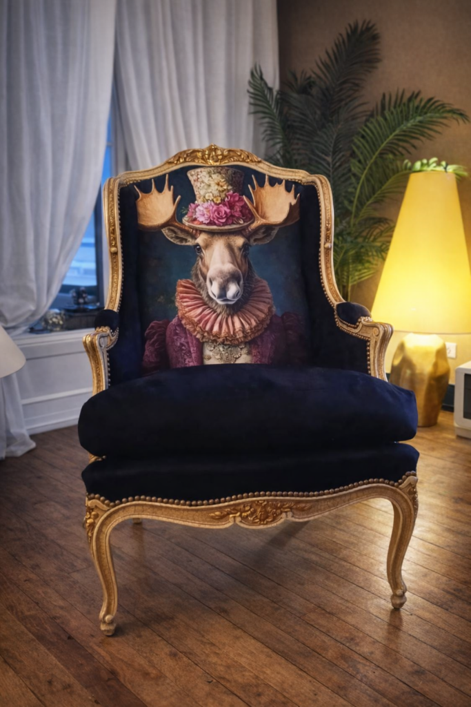 fauteuil restauré orignal moderne tapissier nantes