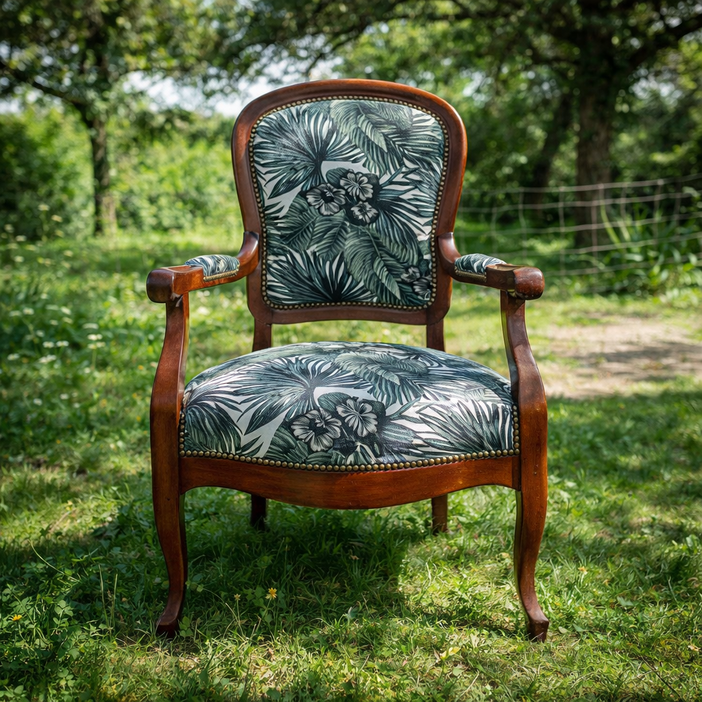 fauteuil cabriolet restauré moderne tapissier nantes